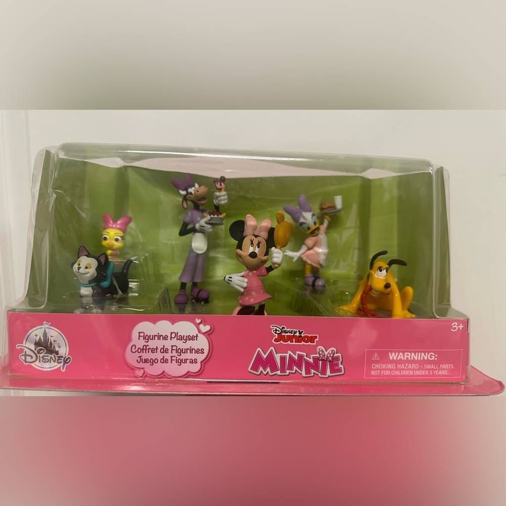 Disney Junior Figurine Playset - Minnie Daisy Clarabelle Cucko loca Figaro NEW